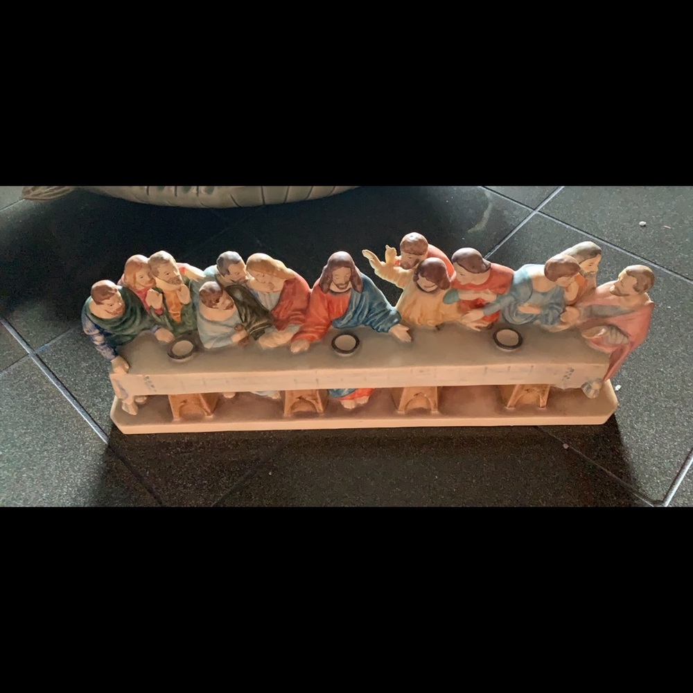 Antique “Last Supper” Cearmic Decor